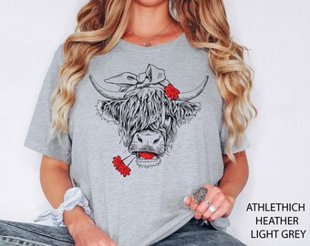 Cute Cow Shirt, Heifer Sweatshirt, Highland Cow Shirt, Cow Gifts For Her, Farm T-shirt, Ranch Tee, Farmer, Cowgirl, Bull Shirt, Cow T-shirt