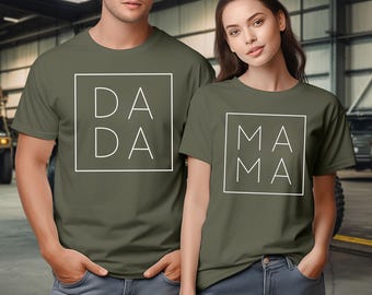 Mama Dada Shirts, Matching Family Shirts, Mommy and Daddy Outfits, Mom Gifts, Dad Gifts, Momlife Shirt, Father Life Shirt, Mothers Day Gift