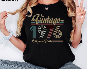 49th Birthday Gifts Shirt, Vintage 1976 Birthday Shirt, 49th Birthday Shirts, 49th Birthday Gifts for Men, 49th Birthday Gifts for Women Tee