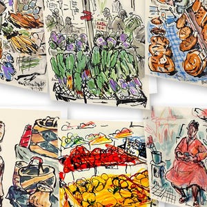 Cartes de correspondance Farmers Markets - Série 1