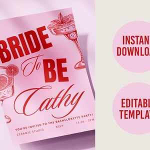 Plantilla de invitación de boda de Canva / Invitación de boda digital editable / Celebración de boda / Descarga instantánea