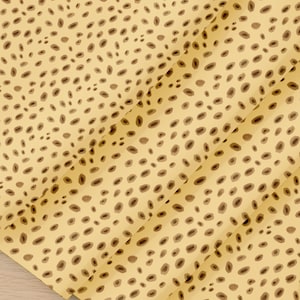 Safari Leopard Spot Cotton Twill Fabric Sewing - Quilting BY THE YARD