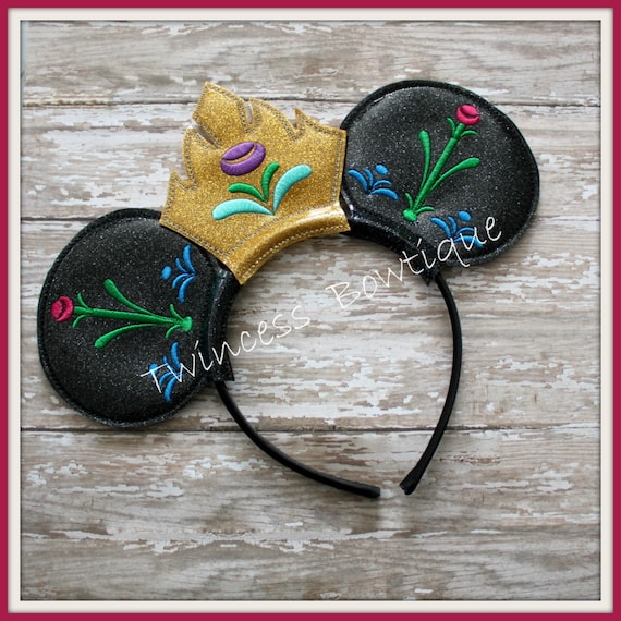Anna Princess Mouse Ears Headband by Twincess Bowtique - CUSTOM