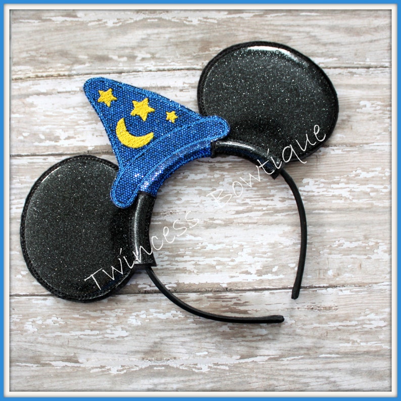 Sorcerer Mouse Ears Headband by Twincess Bowtique CUSTOM image 1