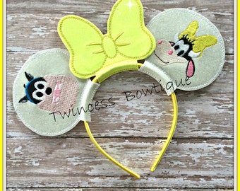 Pete Clarabelle Mouse Ears Headband by Twincess Bowtique - CUSTOM