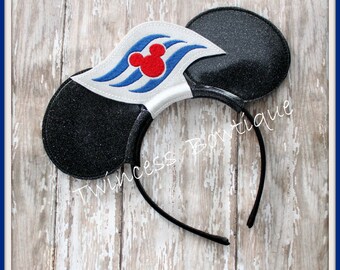 Cruise Logo Mouse Ears Headband  by Twincess Bowtique - CUSTOM