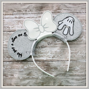 He put a ring on it- CUSTOM Engagement Bride Mouse Ears Headband