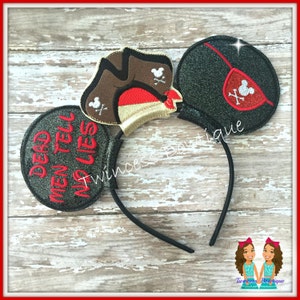 Pirate - CUSTOM Mouse Ears Headband - Twincess Bowtique