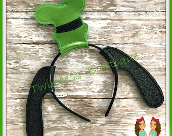 Goofy Hat Dog Ears Headband - CUSTOM - Twincess Bowtique