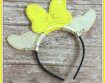 Clarabelle Mouse Ears Headband by Twincess Bowtique - CUSTOM