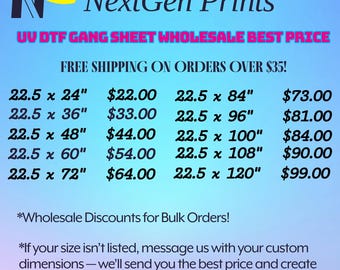 UV DTF Decals, Permanent Stickers, Custom UV Transfers