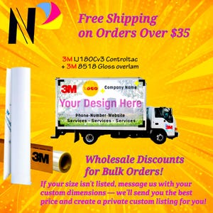 Custom 3M Vinyl Print, Car Wraps, Vehicle Graphics