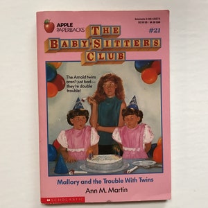 SALE The Babysitters Club #21 Mallory and the Trouble with Twins Paperback Chapter Book