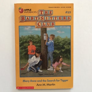 SALE The Babysitters Club #25 Mary Anne and the Search for Tigger Paperback Chapter Book