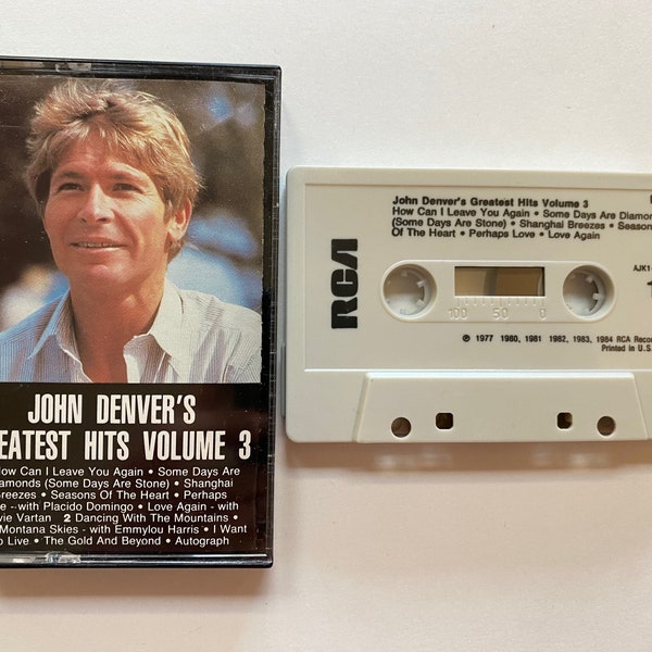 John Denver’s Greatest Hits Volume 3 Cassette Tape