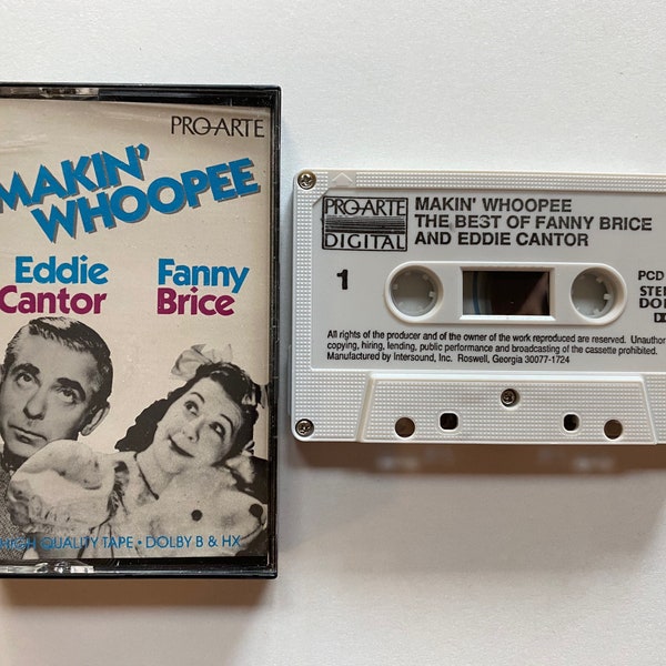 SALE Makin Whoopee Cassette Tape Eddie Cantor and Fanny Brice 1930s Vaudeville