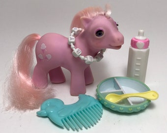VINTAGE MON PETIT Poney My Little Pony G1 MLP Sea Ponies Baby Splasher 1984 EUR 30,00 - FR
