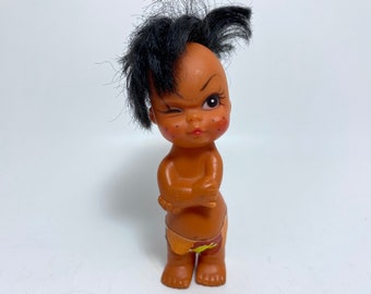 ハワイアン人形 フラドール置物❤︎1960年ハワイアンティーク・オリジナル人形 ハワイアン人形 フラドール置物❤︎1960年ハワイアンティーク