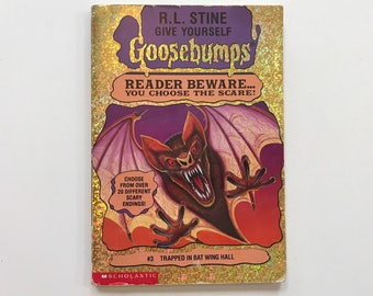 Give Yourself Goosebumps Paperback Book 3 You Choose the Scare Teens Young Adult Reading Adventure 90s RL Stine Trapped in Bat Wing Hall