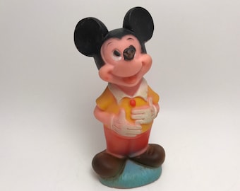 Vintage Danara Mickey Mouse Walt Disney Rubber Toy