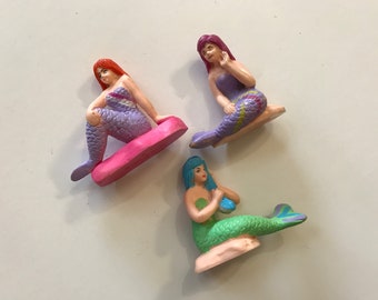 1991 Soma Mermaid Toys Kids 90s Adorable Colorful Pretty Cute Mini PVC Figures
