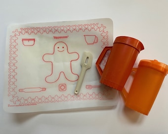 Tupperware Toys Mini Serve It Plastic Play Dishes Kids Retro Kitchen Pretend Play 6 Pieces Kids Children Tupper Toys