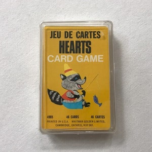 SALE Hearts Playing Cards Set Complete Set Kids Card Games Paper Ephemera Golden Whitman 1963 Western Publishing