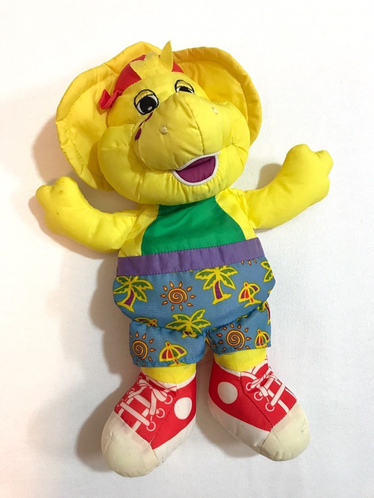 Barney BJ Water Bath Toy Pal Plush Stuffed Animal 1996 Retro Etsy