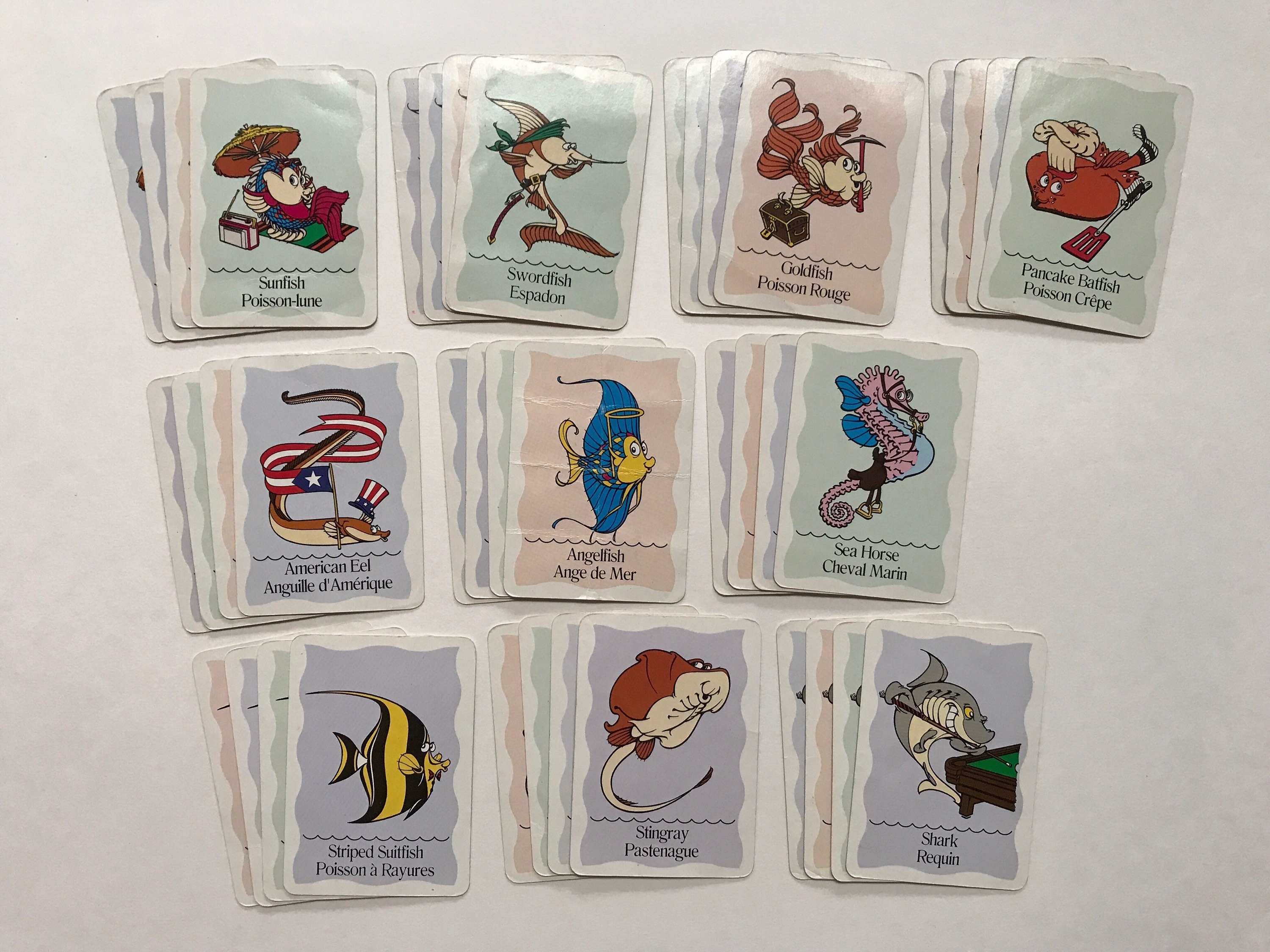 1990s Go Fish Playing Cards Set Kids Children Games Paper Etsy