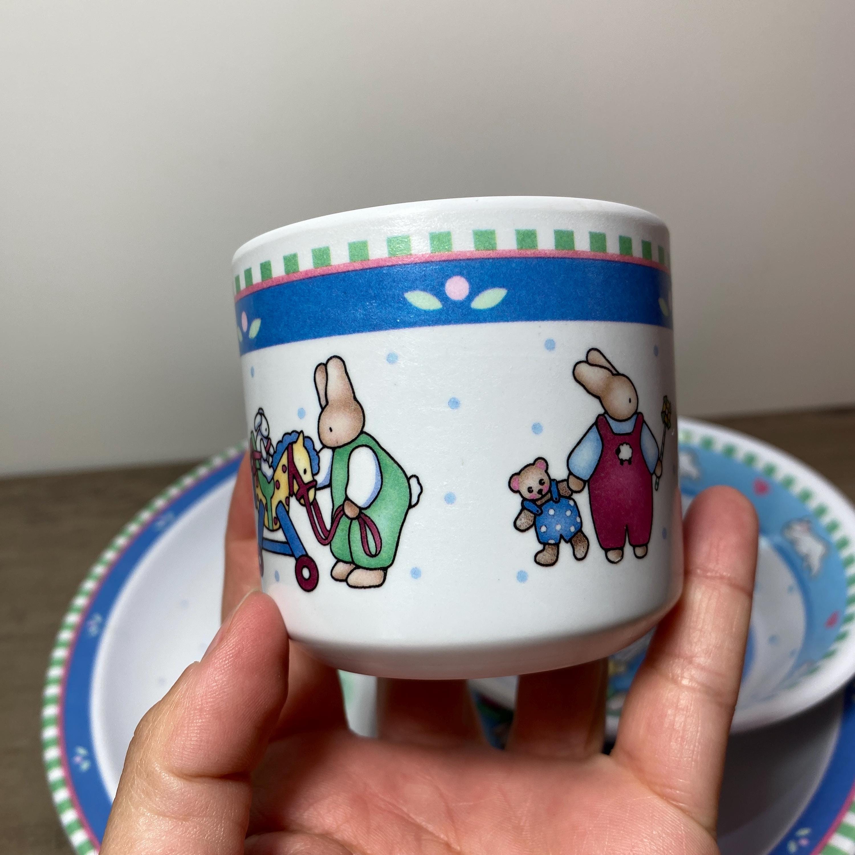 デイジーキングダム ハニーバニー メラミン 子供用食器セット 1990年
