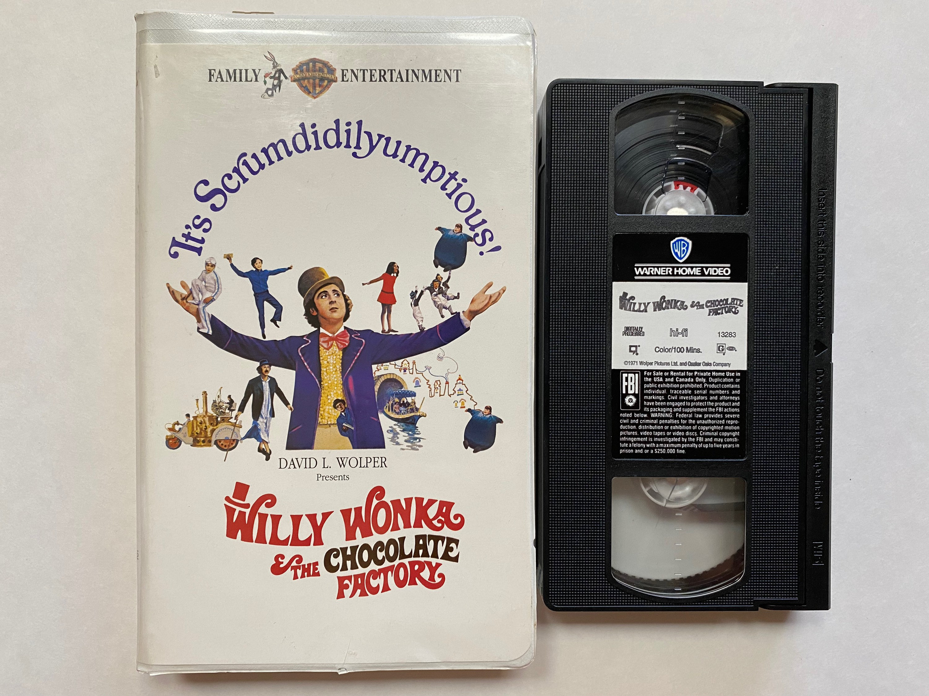 Willy Wonka And The Chocolate Factory Vhs 1984