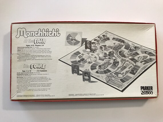 1974 Monchhichi at the Fair Board Game 70s Kids Almost