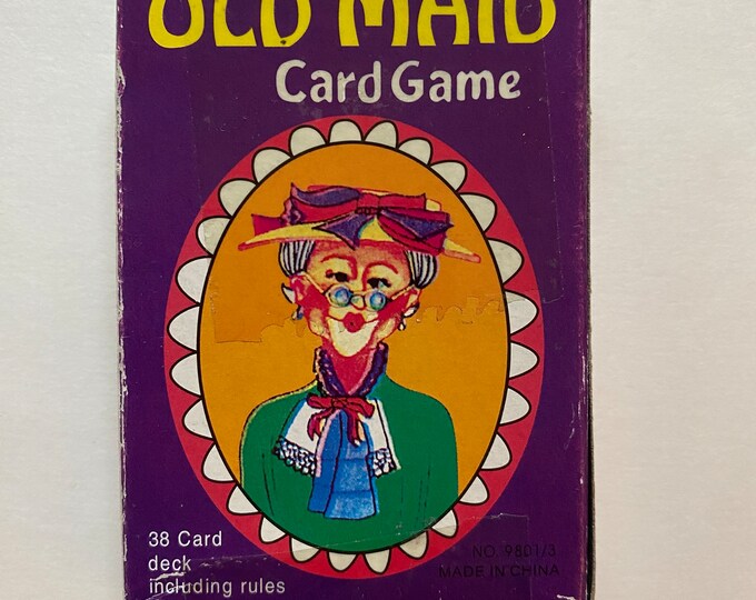 Old Maid Playing Cards Complete Set Kids Games Paper Ephemera Funny 90s Children - Etsy