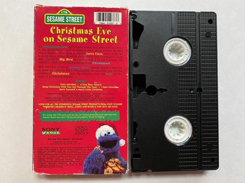 Christmas Eve on Sesame Street VHS Video Tape Holiday Xmas - Etsy Canada