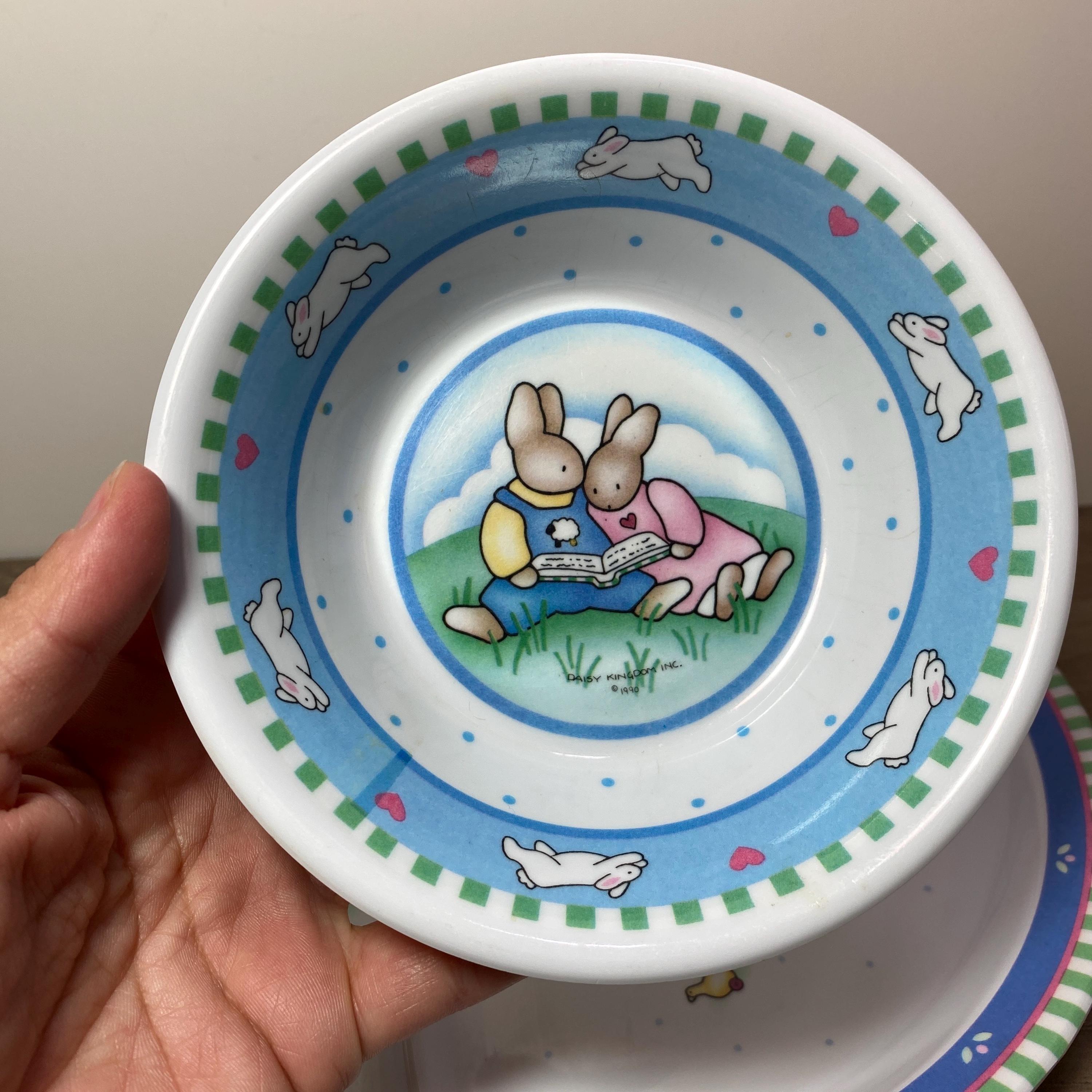 デイジーキングダム ハニーバニー メラミン 子供用食器セット 1990年