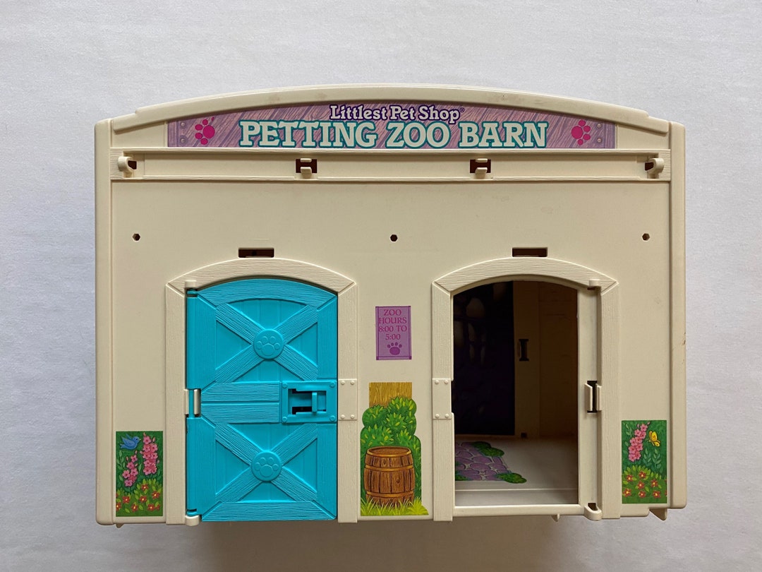 1990s Littlest Pet Shop Petting Zoo Barn 90s Kids Toys Etsy