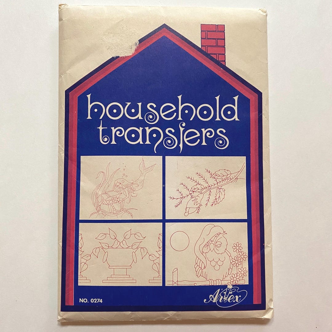 Artex Hot Iron on Transfer Patterns for Embroidery Household Transfers ...