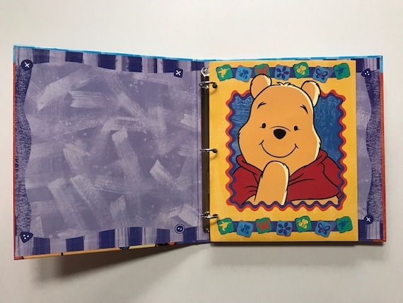 SALE Vintage Winnie the Pooh Binder Keepsake Memory