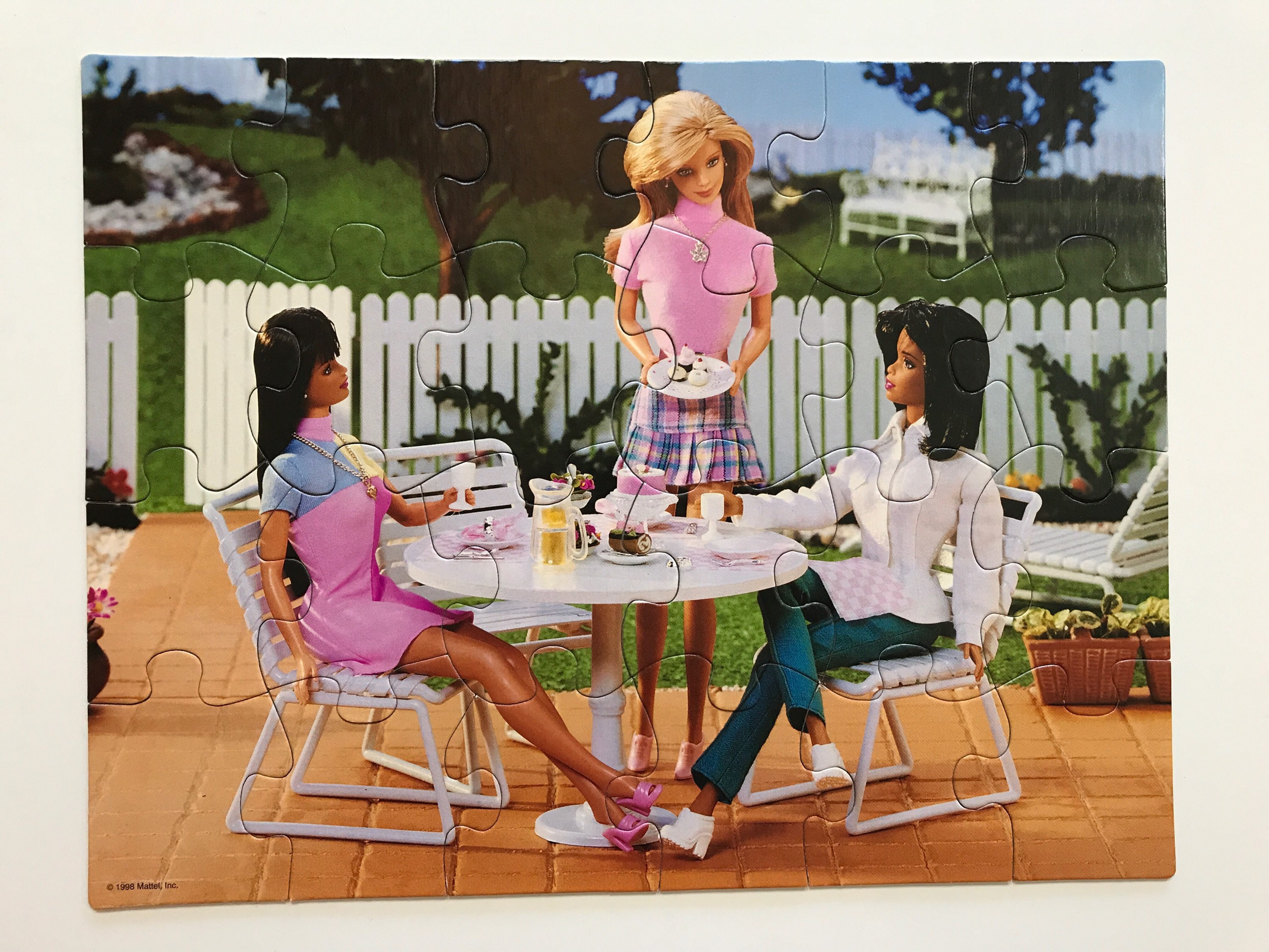 1990s Barbie Puzzle COMPLETE Jigsaw 90s Kids Games 24 Pieces Etsy