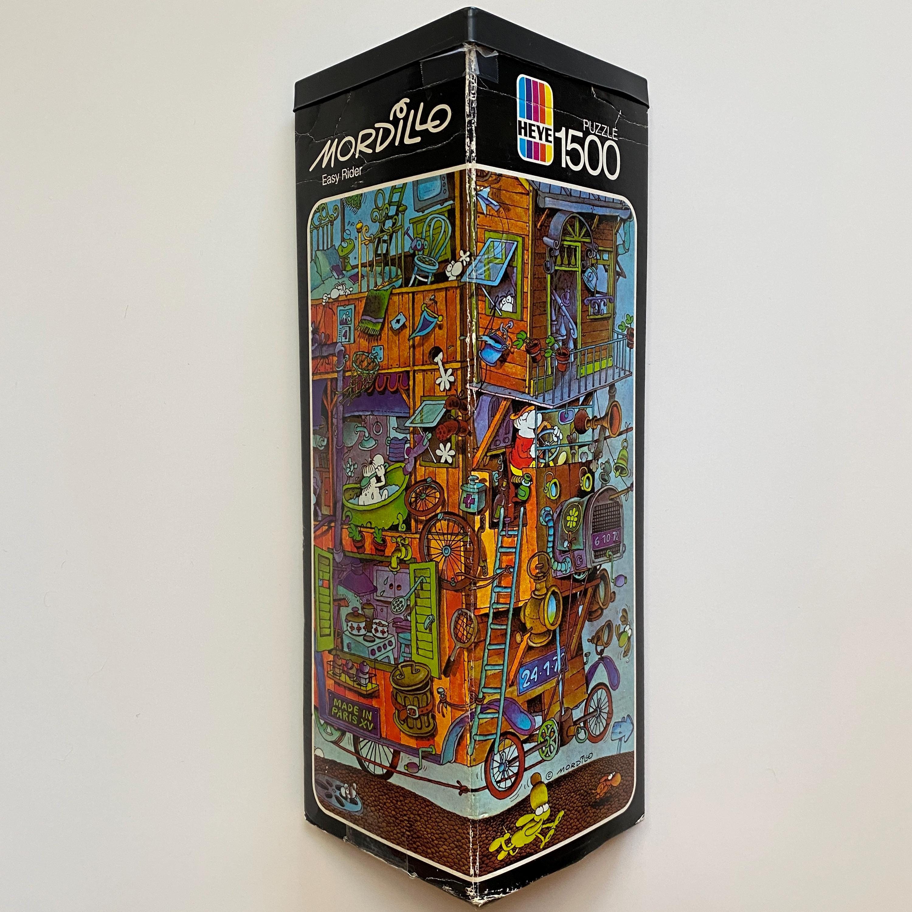 Mordillo Puzzle Easy Rider 1500 Pieces COMPLETE 1981 HEYE 8807