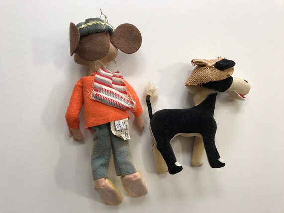 1960s Dakin Dream Pets Donkey & Bunny Plush Made in Japan - Etsy