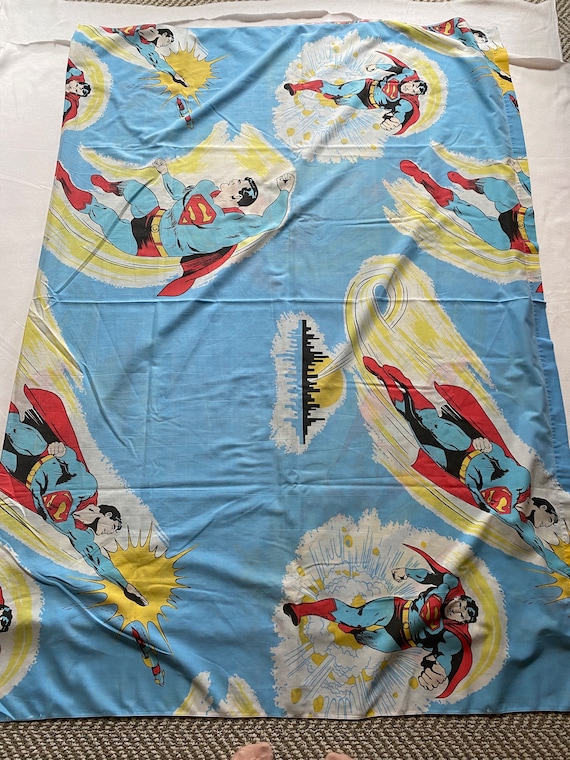 1978 DC Comics Superman Twin Flat Sheet 70s Kids Bedding - Etsy