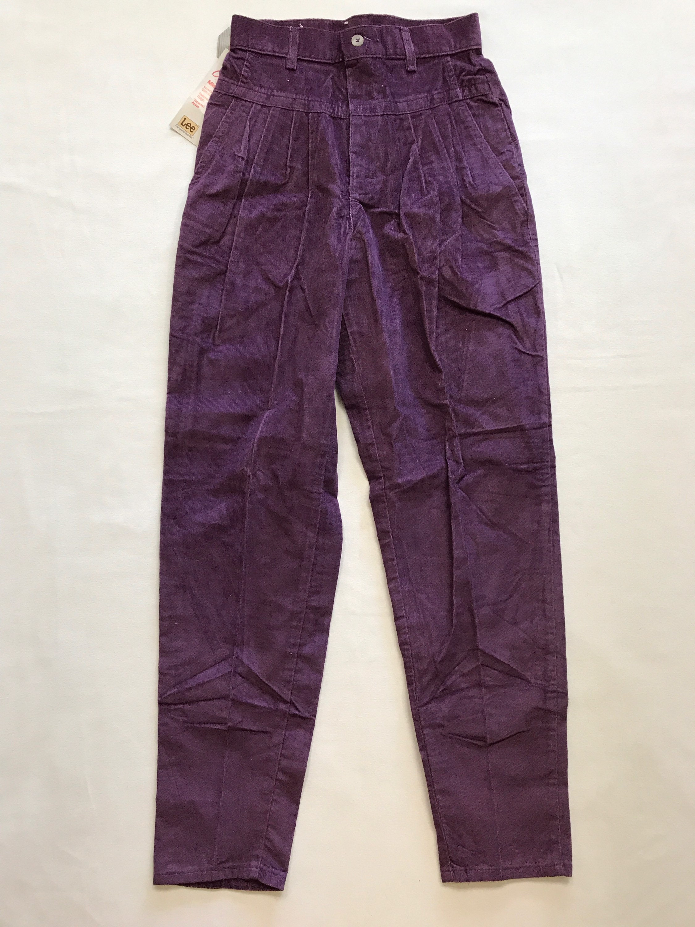 1980s Lee Casuals Purple Corduroy Pants Misses Teens Size 6 | Etsy