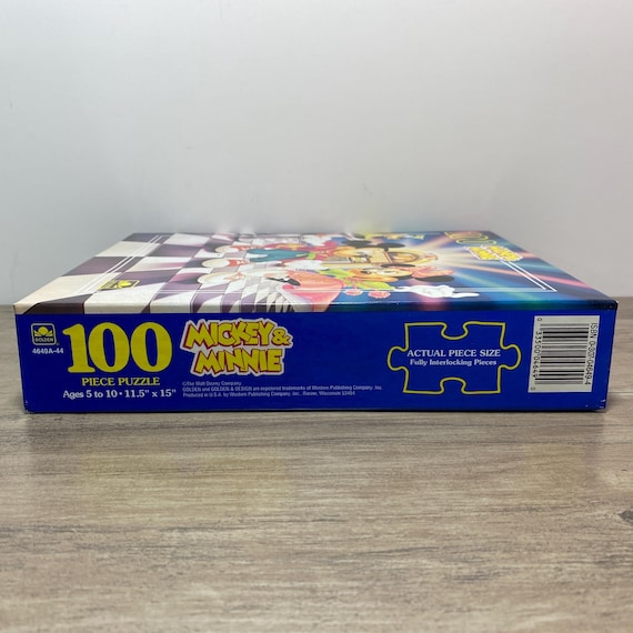 ミッキーマウスとミニーマウスのジグソーパズル 100ピース 1990年代