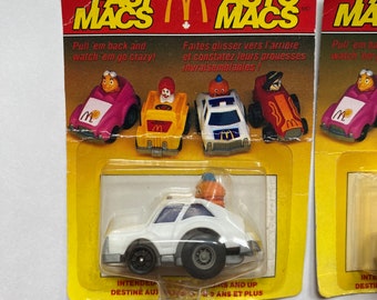85'McDonaldsFast Macs Pull Back Cars 全4種 1985 Fast Macs Auto Macs Mcdonalds Canada Happy Meal Toy