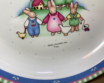 デイジーキングダム ハニーバニー メラミン 子供用食器セット 1990年