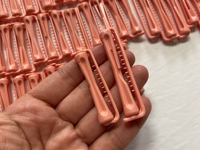 Vintage 70s 80s Swing Arm Perm Rods Hair Perming Curlers Pink Etsy