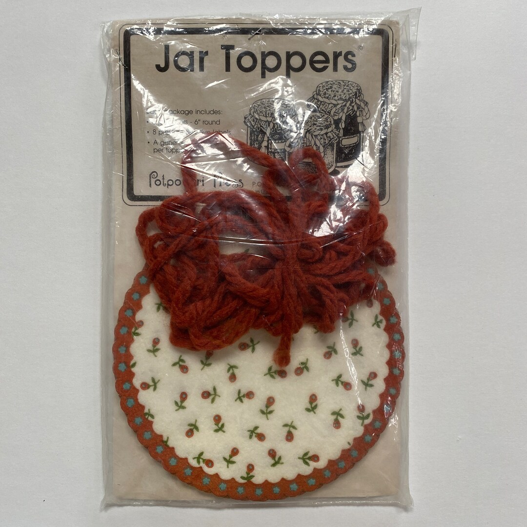Jar Toppers and Canning Labels Set Groovy Small Jar Labels Etsy