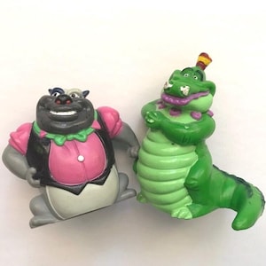 SALE 1989 All Dogs Go to Heaven Pvc Plastic Toys Carface Carruthers King Gator 80s Kids Collectible Bad Guys Villains