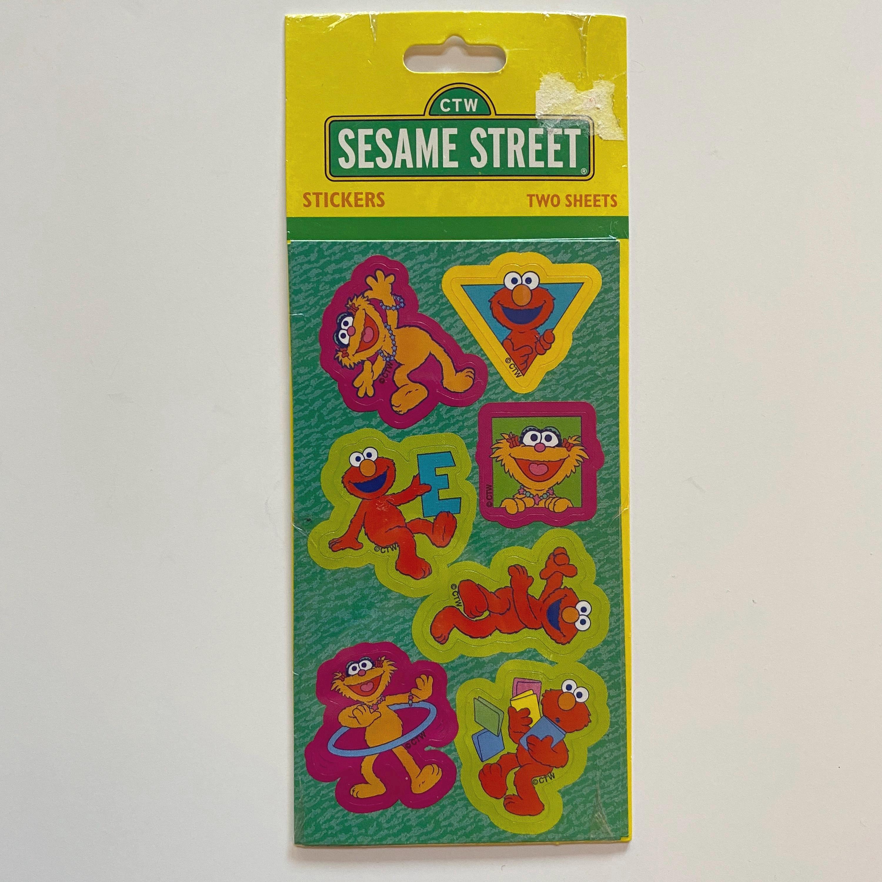 Sticker 1998 Sesame Street Stickers LOT 1998 Elmo and Zoe - Etsy
